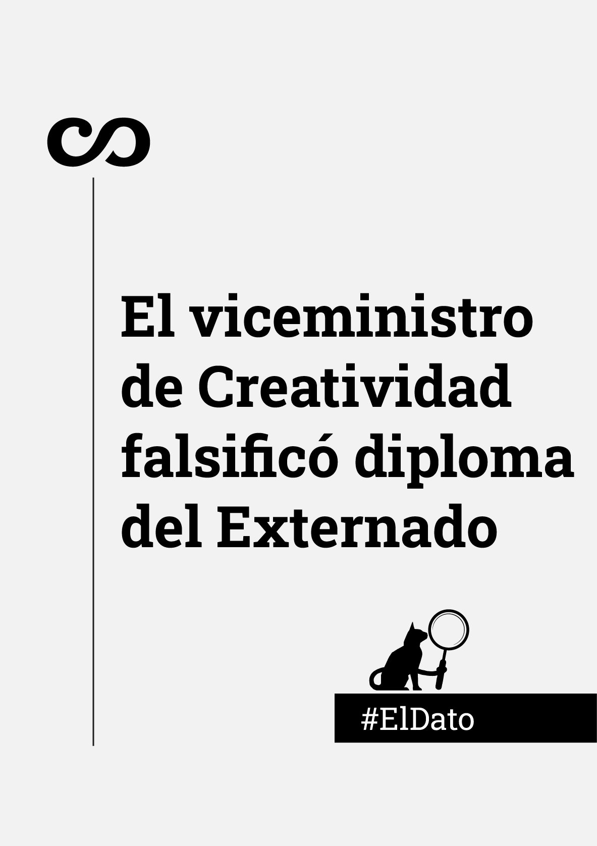 El viceministro de Creatividad falsificó diploma del Externado