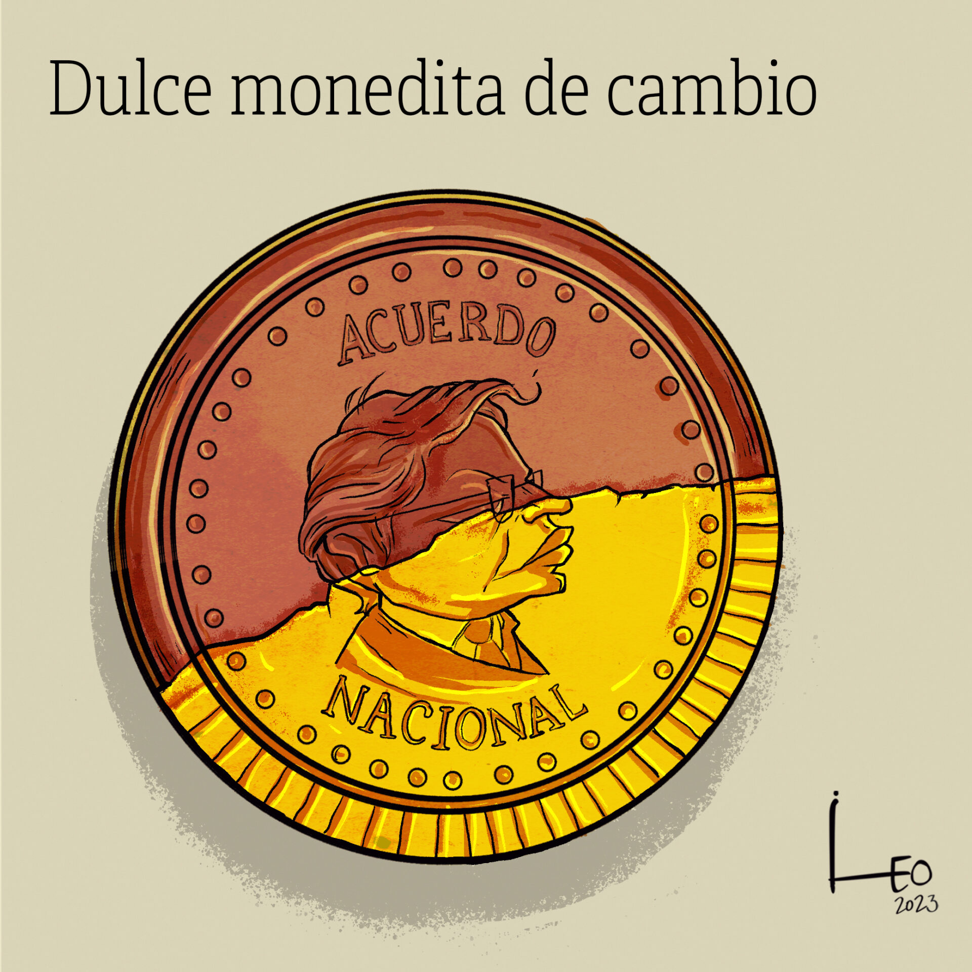 dulce monedita de cambio