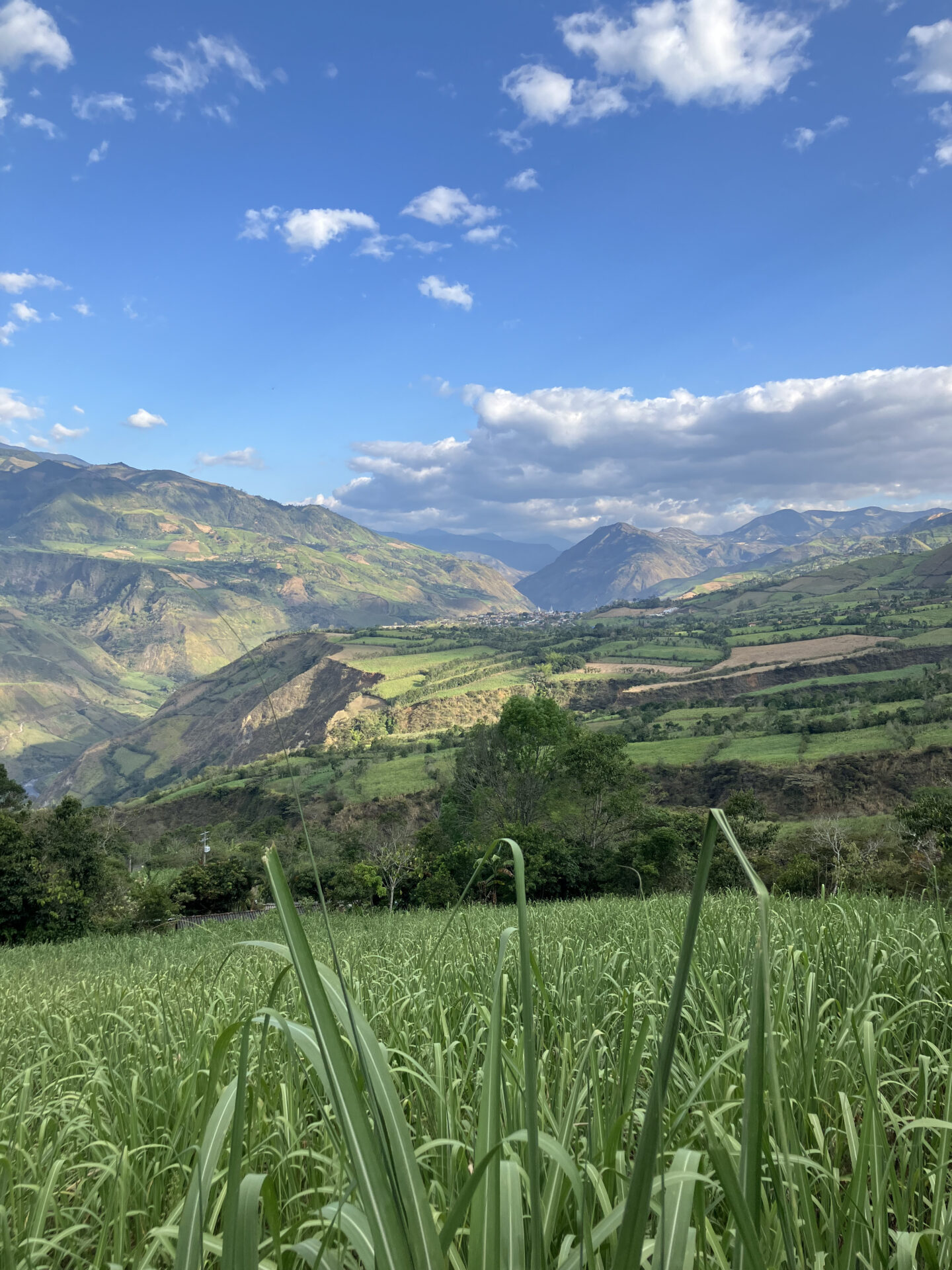 El valle del Púpura, con el pueblo de Ancuya al fondo. Foto: Christopher Tibble.