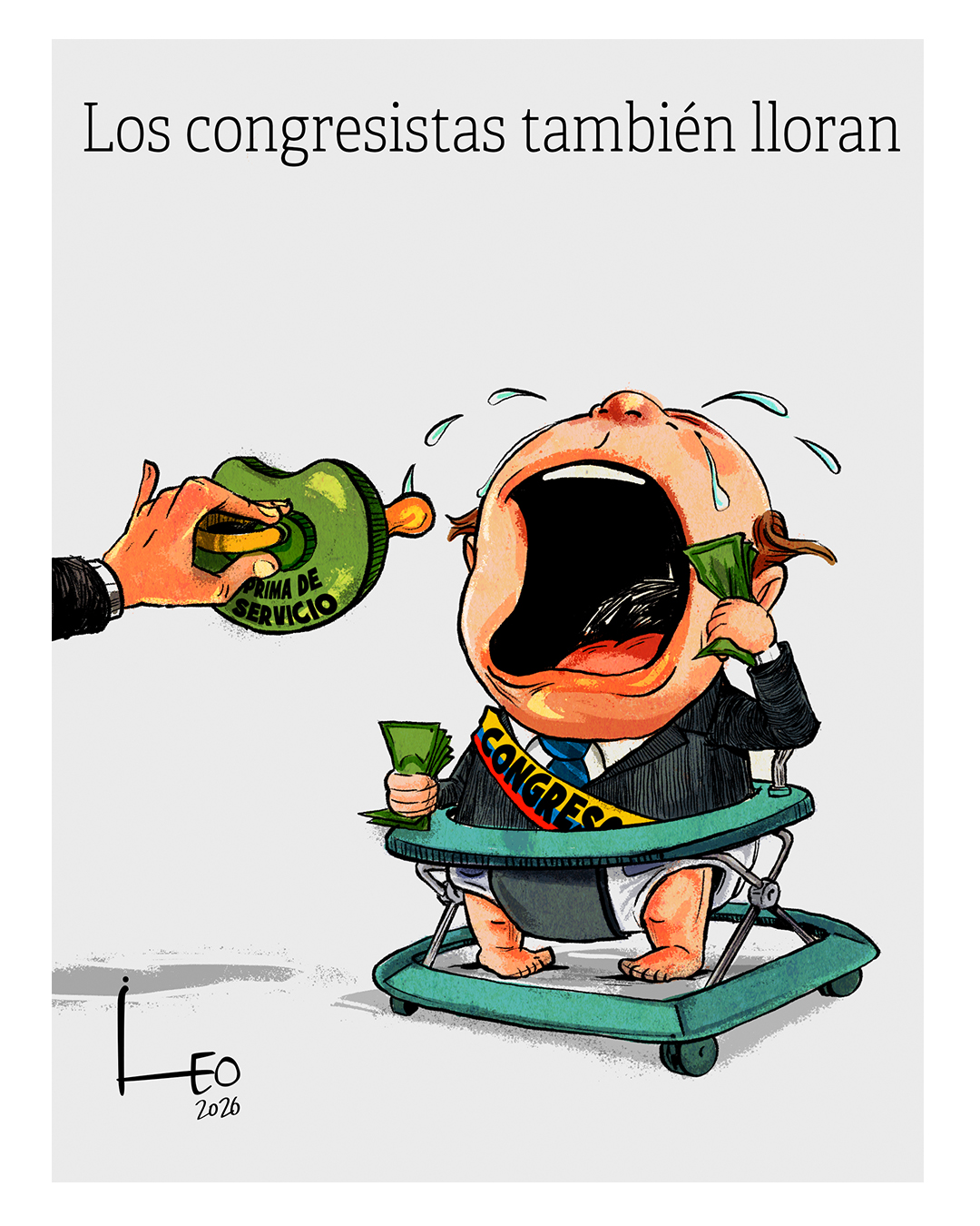 Los congresistas también lloran