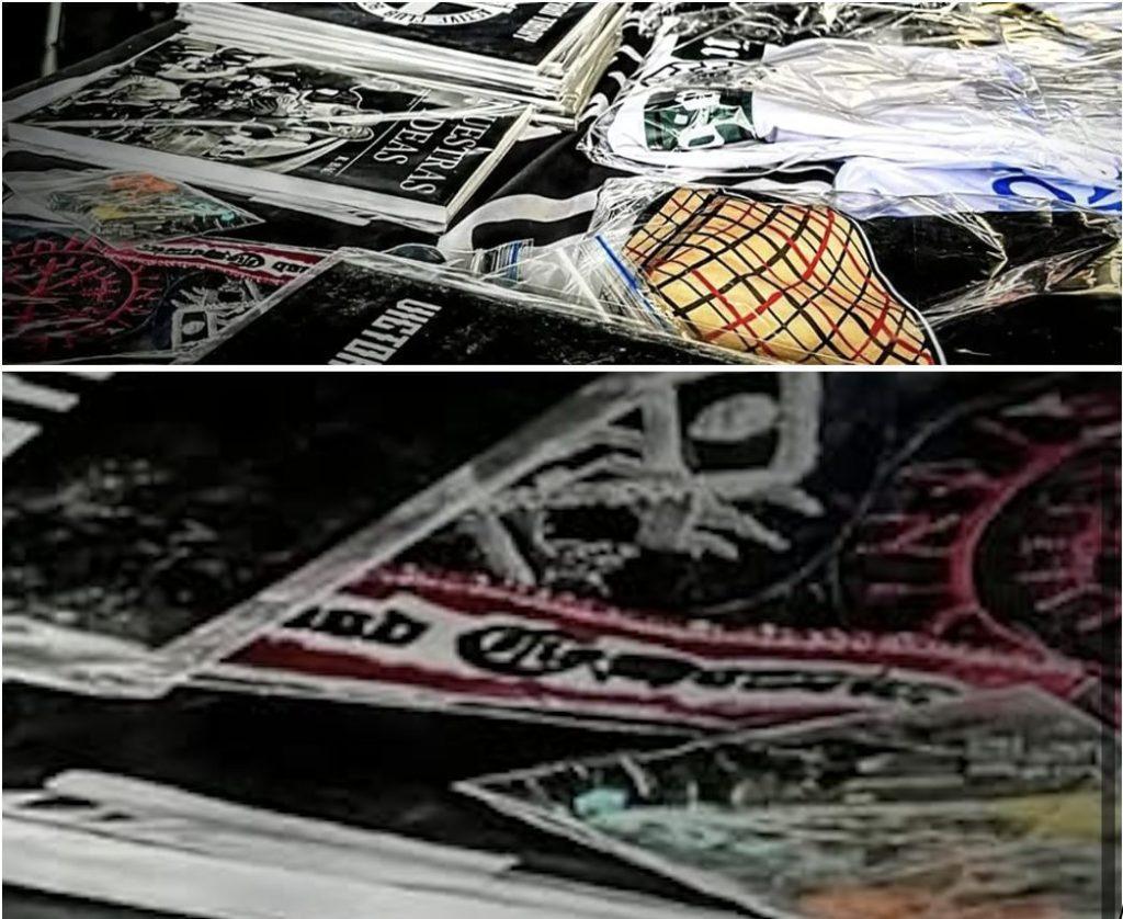 Merchandising con insignias de grupos neonazis