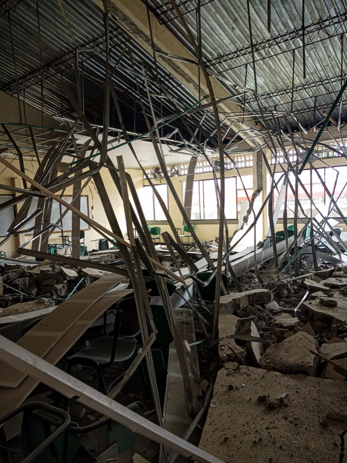 Salón de clases de la Universidad Tecnológica del Chocó